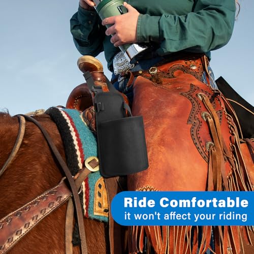 Water Bottle Holder for Horse Saddles Nylon Saddle Water Bottle Carrier with Metal Clip