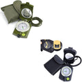 Sportneer Multifunctional Compass - Army Green & Black with Inclinometer for Camping & Backpacking