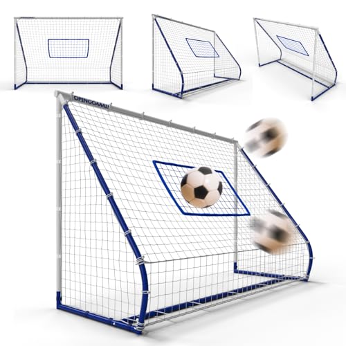3-in-1 Soccer Goal & Rebounder - Portable 4x6 ft Soccer Training Equipment