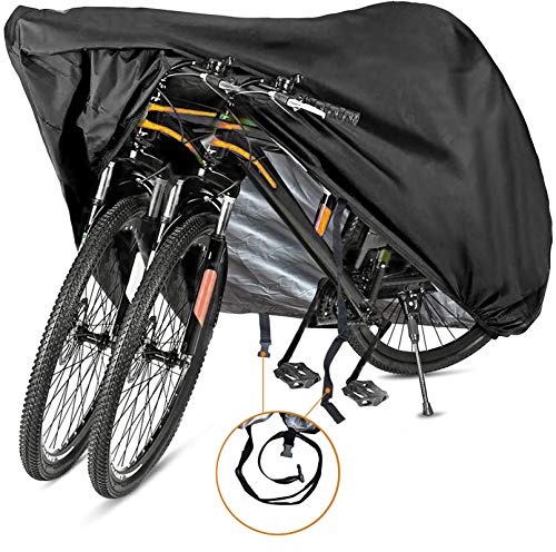Heavy Duty Waterproof Bike Cover XL for 1-2 Bikes - All-Season Outdoor Protection