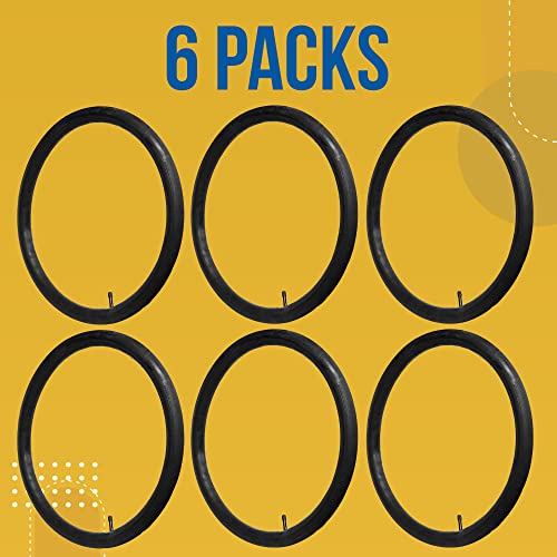 26x1.75/2.125 Bike Inner Tube - 6 Pack with Schrader Valve for Road & Mountain Bikes