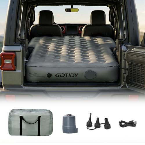 GOTIDY SUV Air Mattress for Large & Mid-Size Vehicles Camping Bed with Built-In Pump
