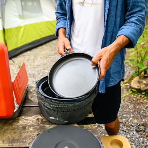 GSI Outdoors Bugaboo Ceramic Camper Cookset - Medium, Complete Camping Kitchen Set
