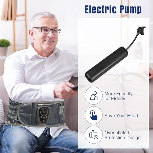 HONGJING Red Light Heating Decompression Belt with Electric Pump for Back Pain Relief