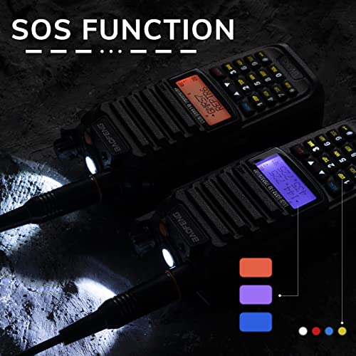 BAOFENG UV-9G GMRS Handheld Radio Waterproof Walkie Talkies 2 Pack + 15.5-Inch Antenna Cable