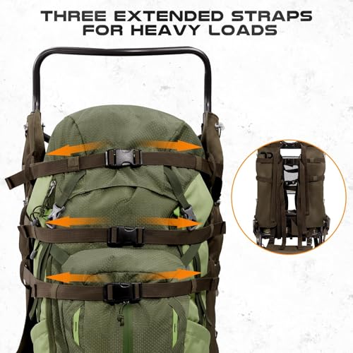 TR Aluminum External Frame Backpack Camouflage Hunting & Hiking Pack