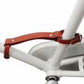 TOURBON Leather Bike Handle Strap Bicycle Frame Carrying lifter
