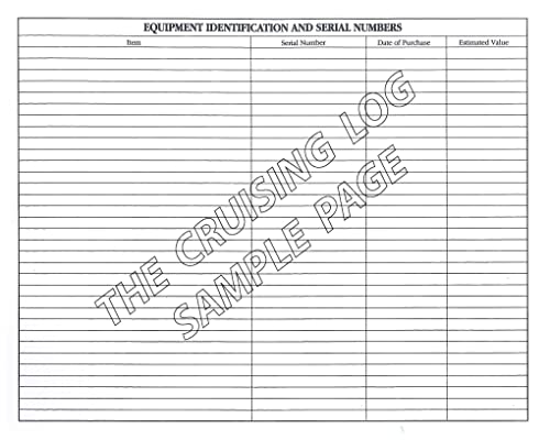 Cruising Log Book for Boating & Yachting - Waterproof Spiral Notebook with Guest Registry