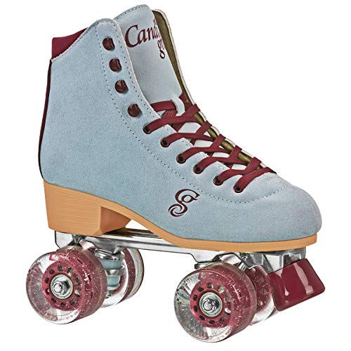 Artistic Roller Skates for Women & Men - Blue/Burgundy, Size 9