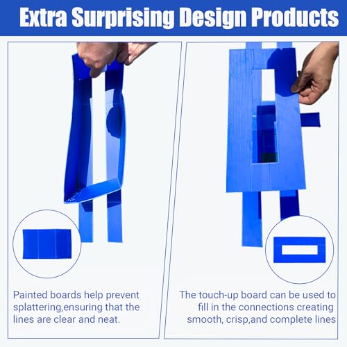 High School Waterproof Basketball Court Stencil Kit for Concrete - Reusable & Durable