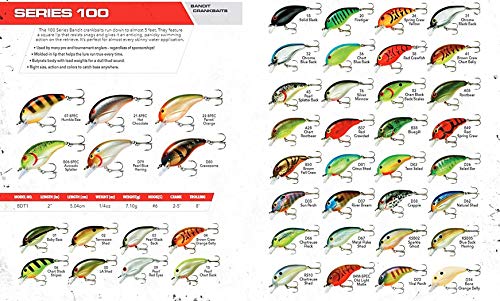 Bass Fishing Crankbait Series 100-300 - Dive to 5 Feet, Brown Craw Orange Belly