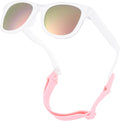 Polarized Baby Sunglasses - Unbreakable Infant Shades with Strap for Newborns & Toddlers 0-12 Months