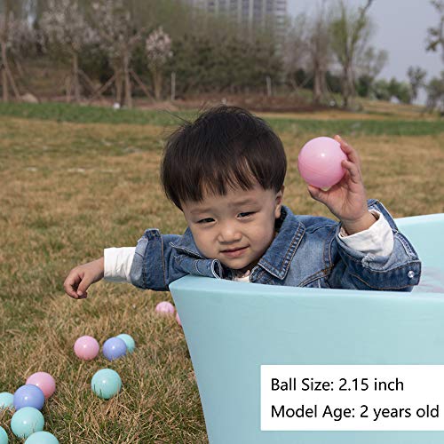 A-White 2.15 Inch Plastic Ball Pit Balls for Toddlers - Pack of 500