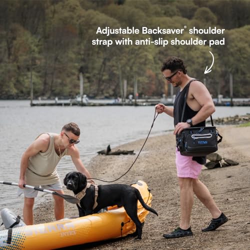 18 Can Collapsible Cooler Bag with Ice Pack & Bottle Opener - Cobalt Carbon Black