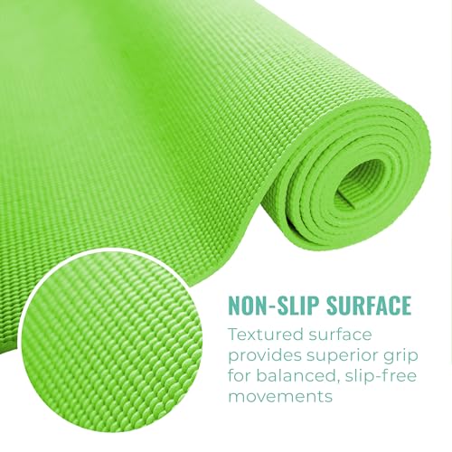 Assorted 10-Pack 3mm Bulk Yoga Mats - Non-Slip, Cushioned, Portable