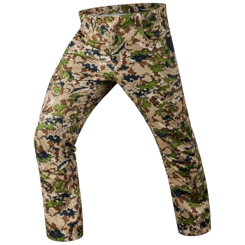 Men's Lightweight Hunting Pants with 4-Way Stretch Water-Resistant Breathable - Highland 32W x 32L