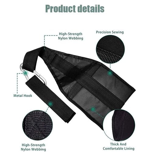 Hanging Ab Straps, for Abdominal Muscle Building, Rip Resistant and Padded Arm Support for Ab Workout, Ab Sling Straps for Knee and Leg Raises, Pull Up Straps for Men and Women