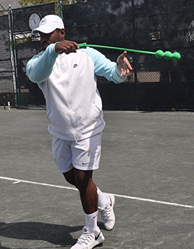 Tennis Serve Trainer with 3 Balls - Swing & Serve Practice Tool