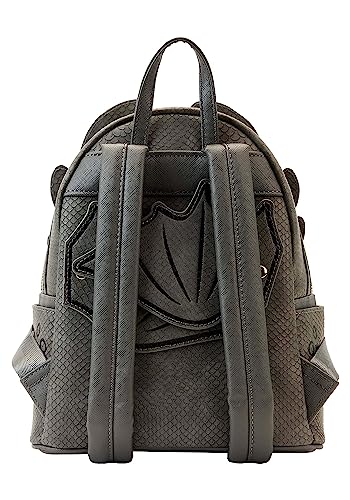9-Inch Loungefly How to Train Your Dragon Toothless Mini Backpack, Cosplay Bag with Moving Wings