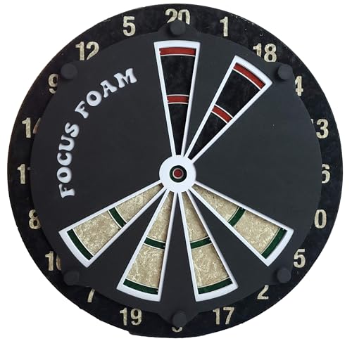 4 Pack Steel Tip Dartboard Trainer Set - Non Magnetic, Black & White