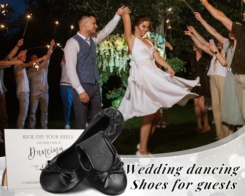 Foldable Ballet Flats for Wedding Guests Bulk - Comfortable & Portable Shoes