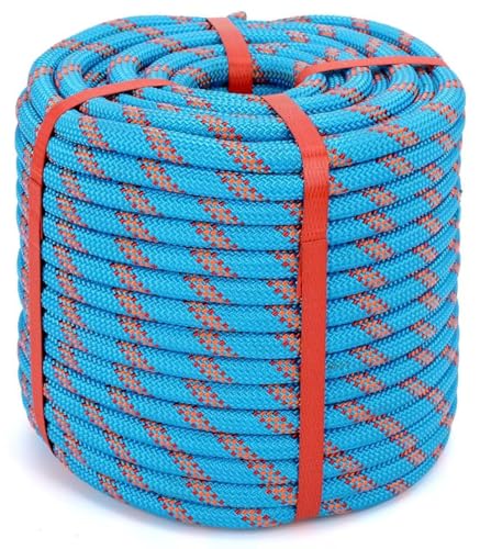 Caphremiel 1/2in x 200ft Blue Polyester Arborist Climbing Rope - ASTM F2116 Certified, 9000Lbs MBS, Heavy Duty Tree Rope for Climbing & Sailing
