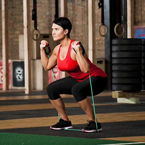 Resistance Cable Handles for Full-Body Workout and Rehabilitation - Black/Red