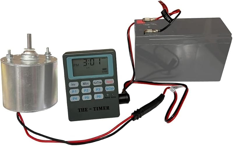 Wildlife Feeder Timer Controller for Deer, Turkey & Game Feeders - Digital 6V/12V Backlit LCD