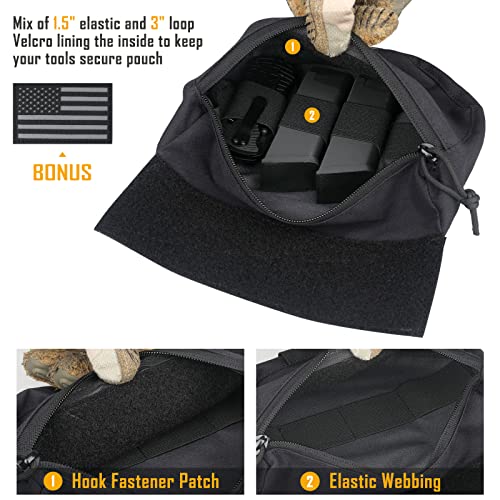 WYNEX Tactical Drop Dangler Pouch for Plate Carriers - Black