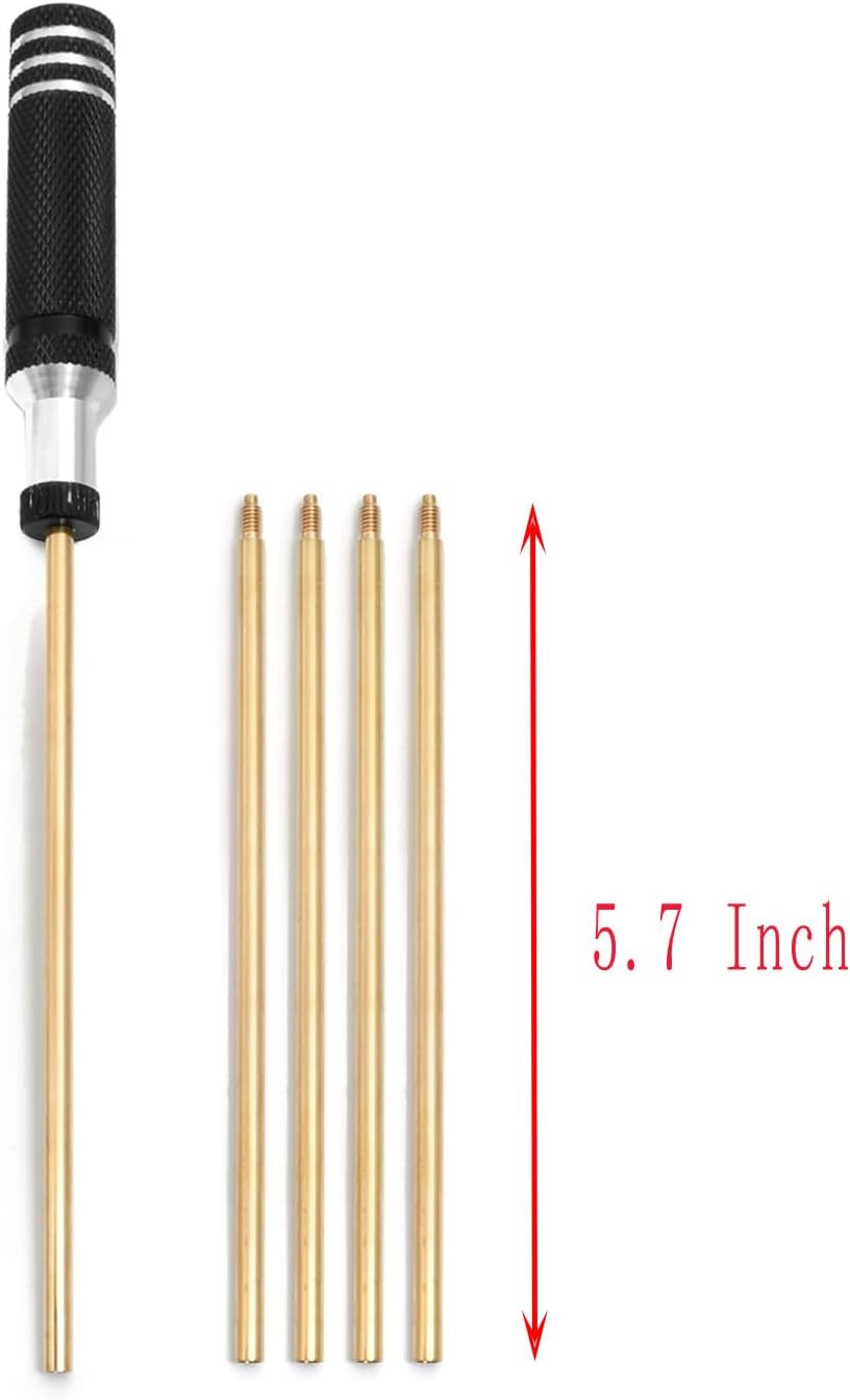 Shotgun Cleaning Kit - 12, 20, 410 Gauge | Bronze Brushes, Brass Adaptor & Cotton Mops Included