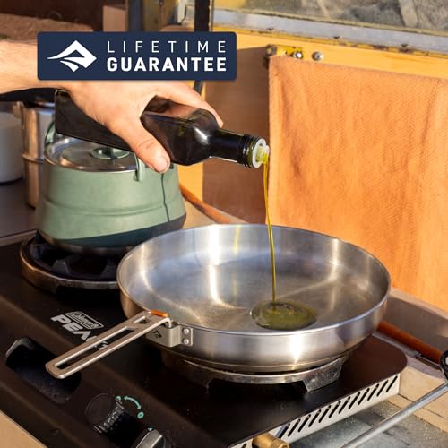 Sea to Summit Detour 10-Inch Stainless Steel Camping Pan with Reversible Handle