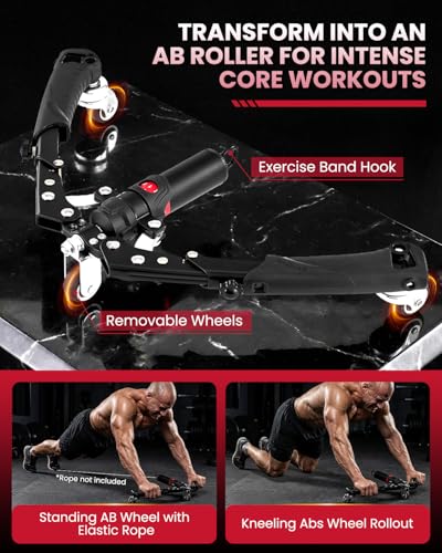 Black SAKER Twister Arm Trainer with Adjustable Hydraulic Resistance and Ab Roller