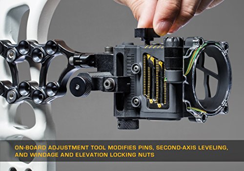 Trophy Ridge Fix Series Archery Sight - Right Hand, 5-Pin with Micro-Adjust & Brightness