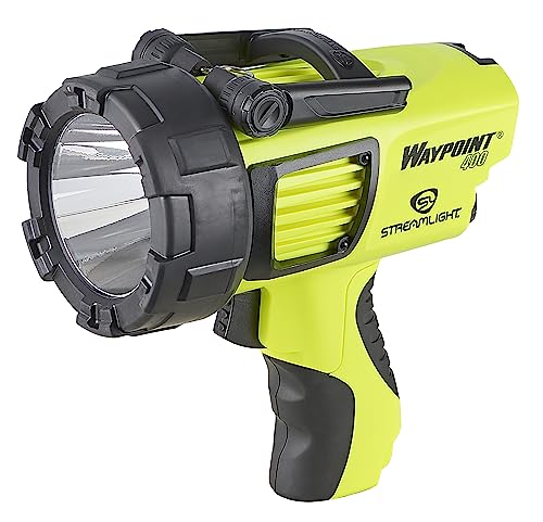 Streamlight WayPoint 1,400-Lumen Yellow Rechargeable LED Spotlight – Waterproof & Impact-Resistant
