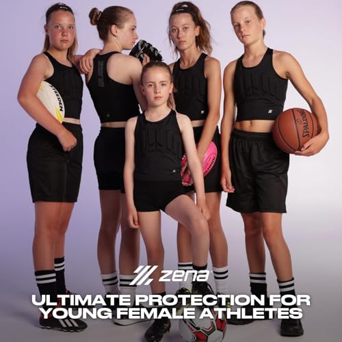 Youth Chest Protector Vest for Girls - Impact-Dispersing Sports Gear for Contact Sports