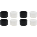 LBTODH 8PCS Racquet Grips Bands Silicone Ring for Tennis Rackets Badminton Rackets Pickleball Rackets and Baseball Rackets