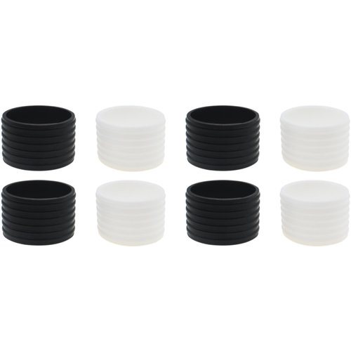 LBTODH 8PCS Racquet Grips Bands Silicone Ring for Tennis Rackets Badminton Rackets Pickleball Rackets and Baseball Rackets