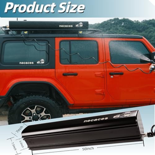 8-Gallon Pressurized Outdoor Shower Water Tank for Overlanding Camping Roof Rack