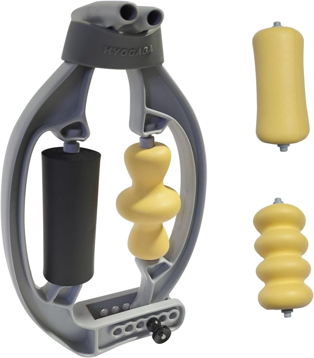 Regine Switzerland Tennis Elbow Relief Forearm Roller - Three Replaceable Massage Rollers for Pain Relief