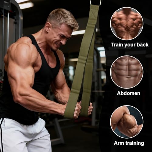Heavy Duty Tricep Rope Cable Attachment for Pushdowns - Black