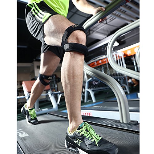 Dual Patella Knee Brace Support for Knee Pain Relief, Adjustable, Breathable