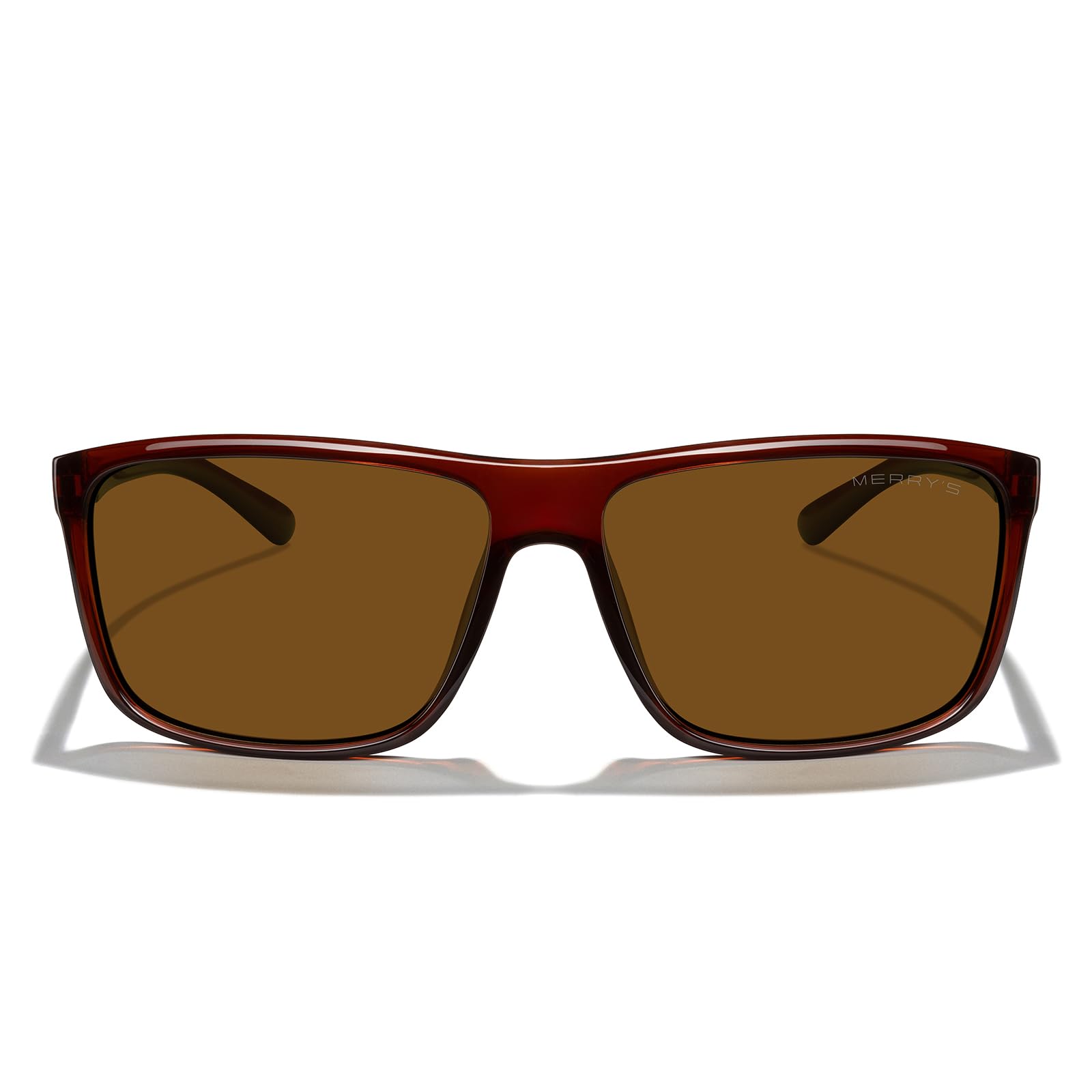 MERRY'S Rectangular Polarized Sports Sunglasses for Men Women Cycling Driving Fishing UV400 Protection S8225