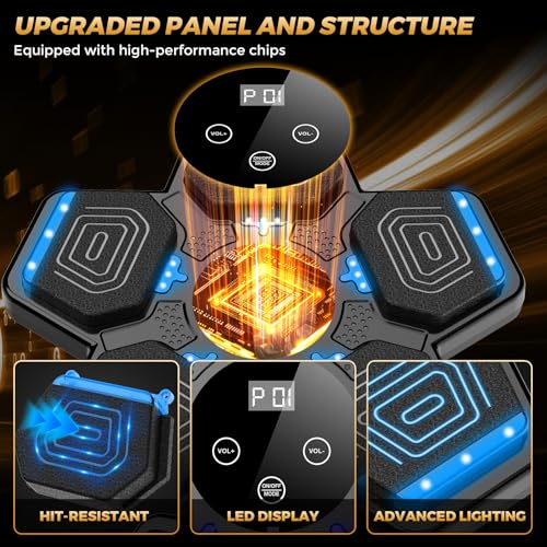 LOLBOX Black Wall Mounted Bluetooth Music Boxing Machine with Gloves