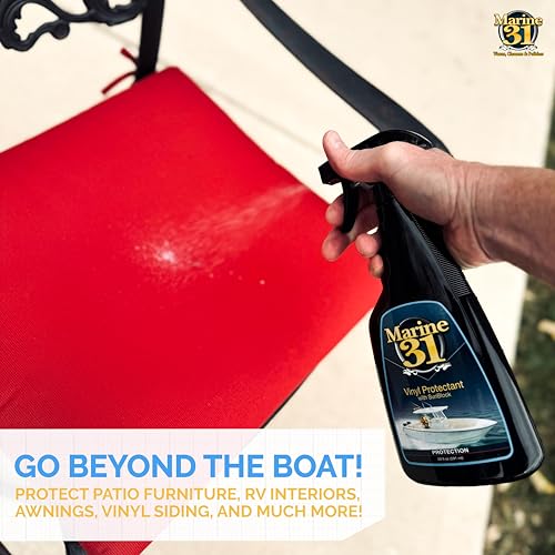 Marine Vinyl Protectant with Sunblock - UV & Fading Protection, 128 oz