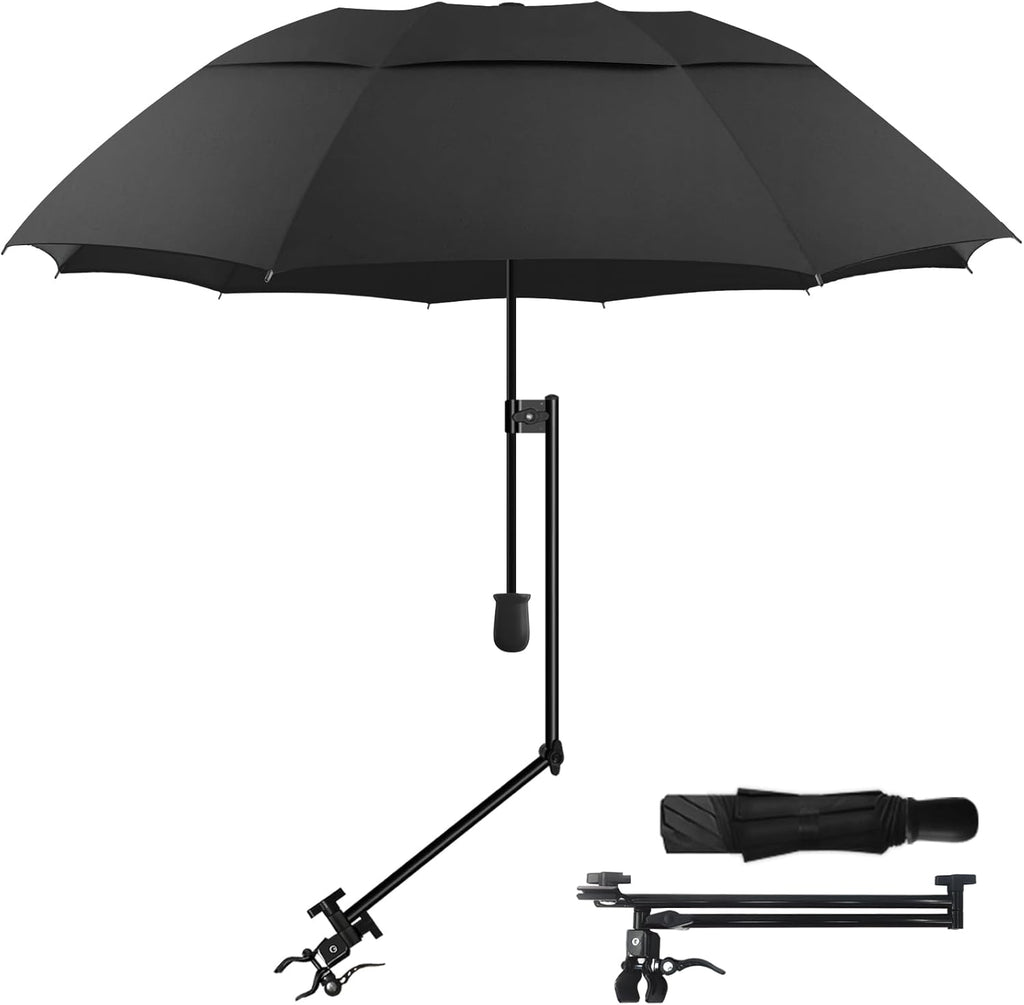 Patio Umbrellas | UPF 50+ 360° Adjustable Shade Umbrella - Versatile Beach & Outdoor Use