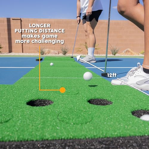 MD Sports 12 Ft. Big Sky Golf Putting Green Game - Practice & Party Fun