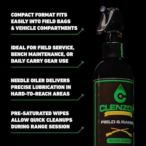 CLENZOIL Field & Range Pro Pack Gun Cleaning Kit with CLP, Grease & Microfiber Towel