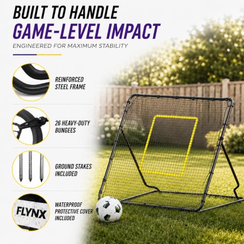 Baseball Rebounder Net 4x4.5 ft with Adjustable Angles - Practice & Training Equipment