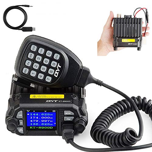 QYT KT-8900D Dual Band VHF UHF Car Radio Transceiver with LCD & Power