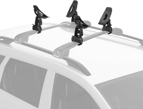 BougeRV Kayak Roof Rack Saddles - Universal Mounting Kit for Cars & SUVs | 150LBS Load Capacity, Includes Tie Down Straps